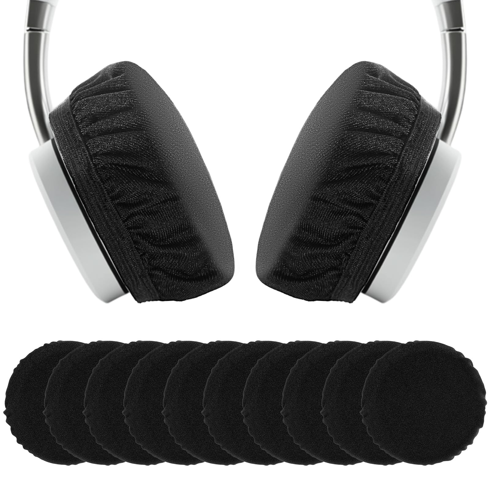 3Pairs Headphone Ear Covers, Sweat Mesh Headphone Cover for Ears, Washable He...