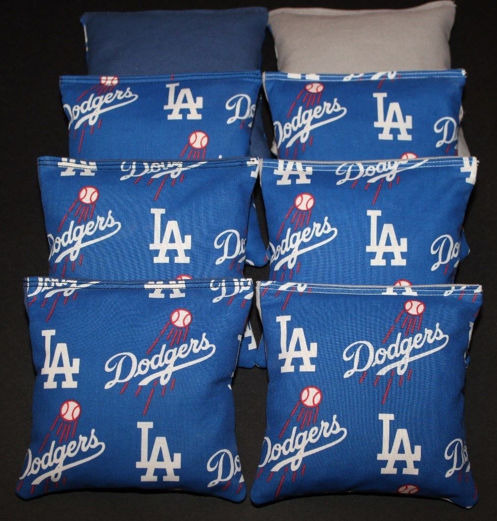 All Weather Los Angeles Dodgers CORNHOLE BEAN BAGS ACA Regulation WATERPROOF