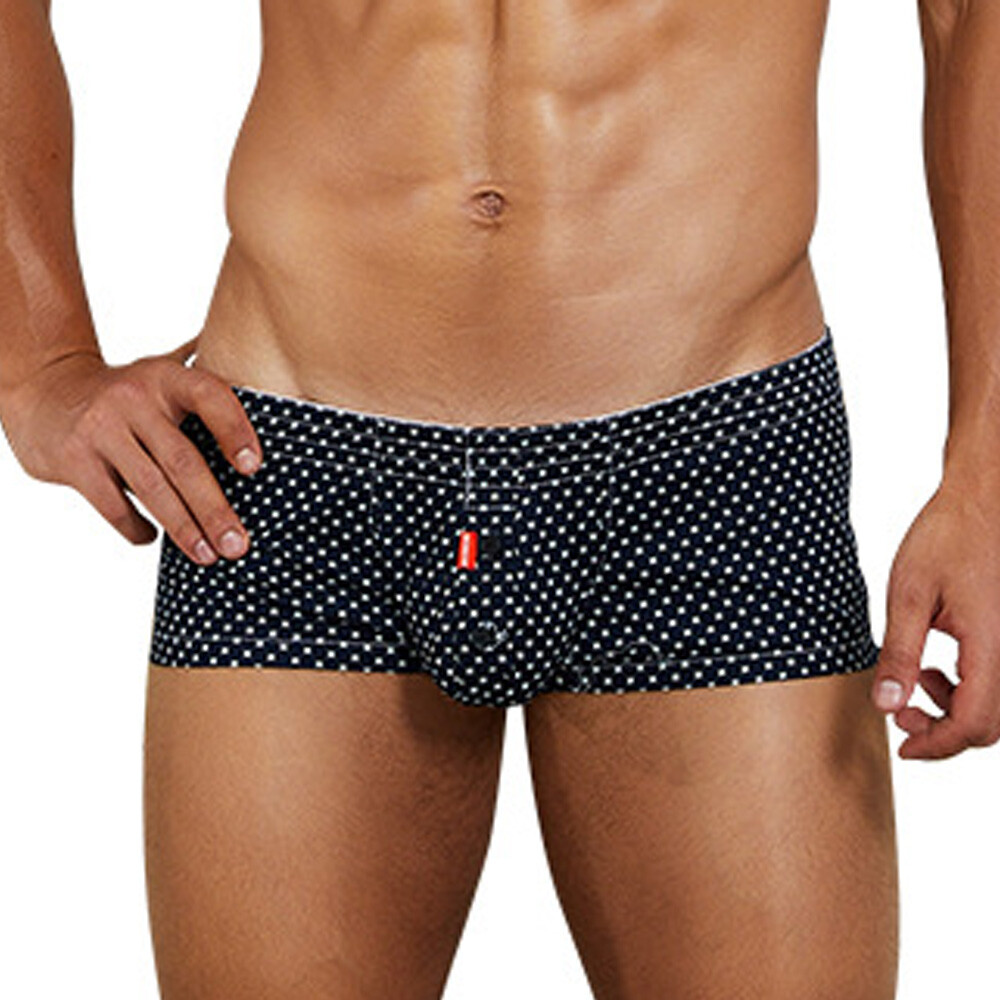 New Seobean Men Casual Printed Underpants Homewear Boxer Briefs Shorts Underwear