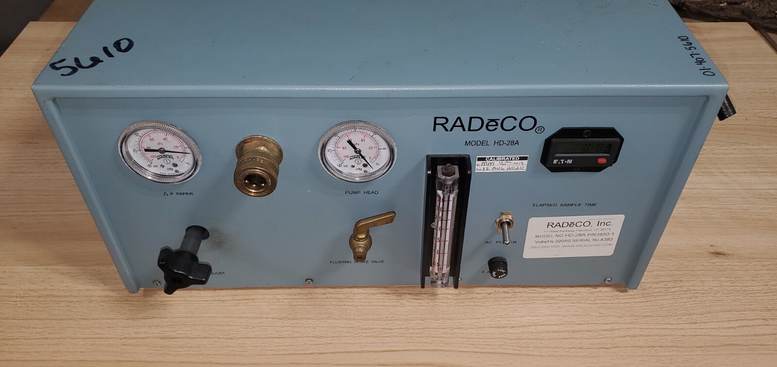 RadeCo HD 28A used constant flow air sampler