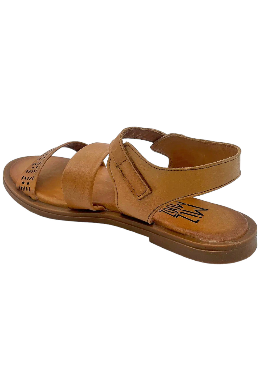 Miz Mooz Leather Ankle Strap Sandals Fatima Brandy