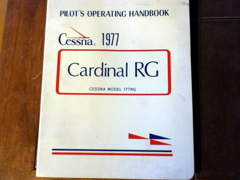 1977 Cessna 177RG Cardinal RG Pilot's Operating Manual, POH