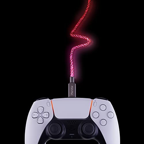 PS5 Controller RGB LED USB C Charger 3.28FT