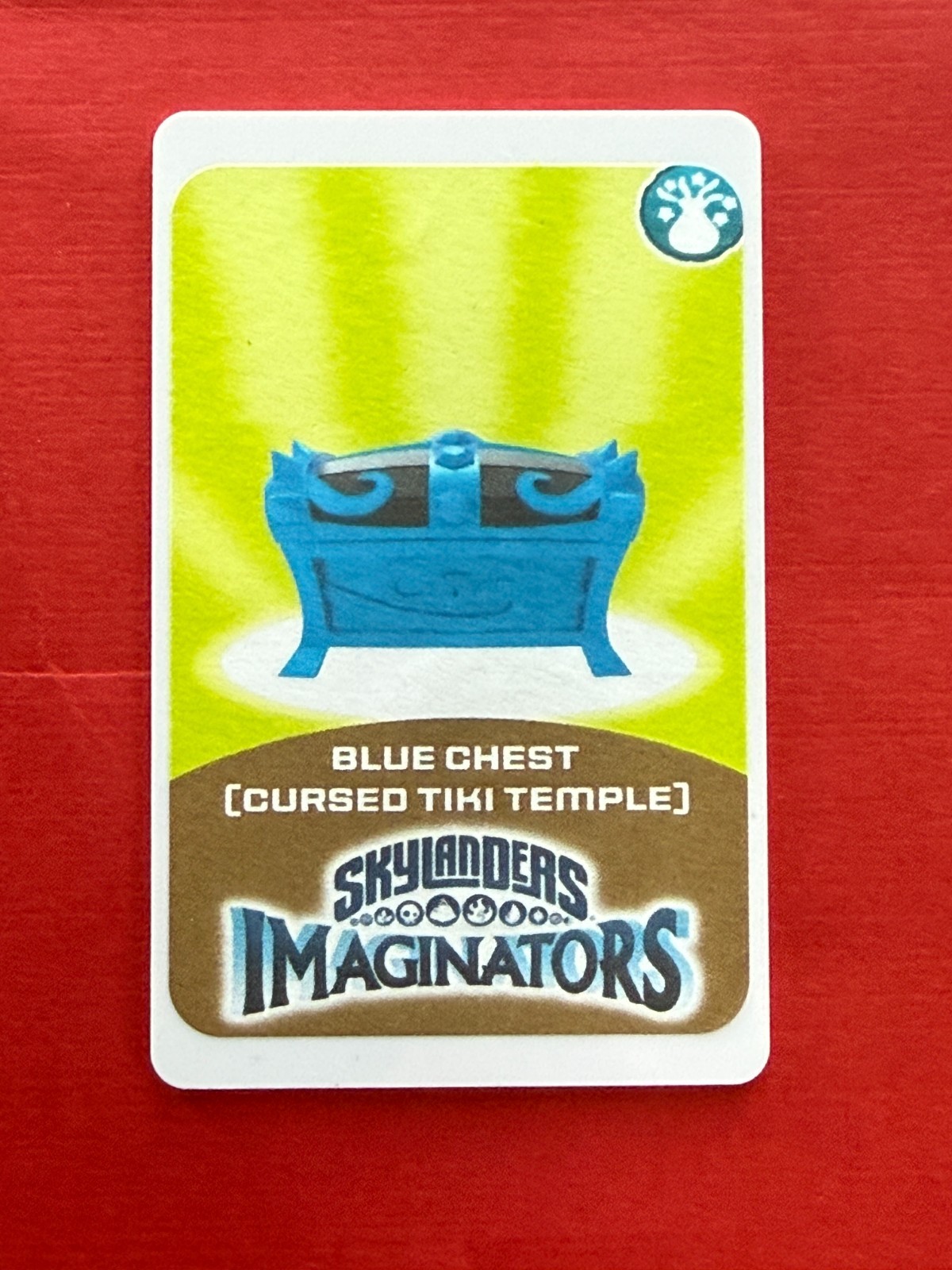 Skylanders Imaginators Cursed Tiki Temple Blue Chest NFC Card