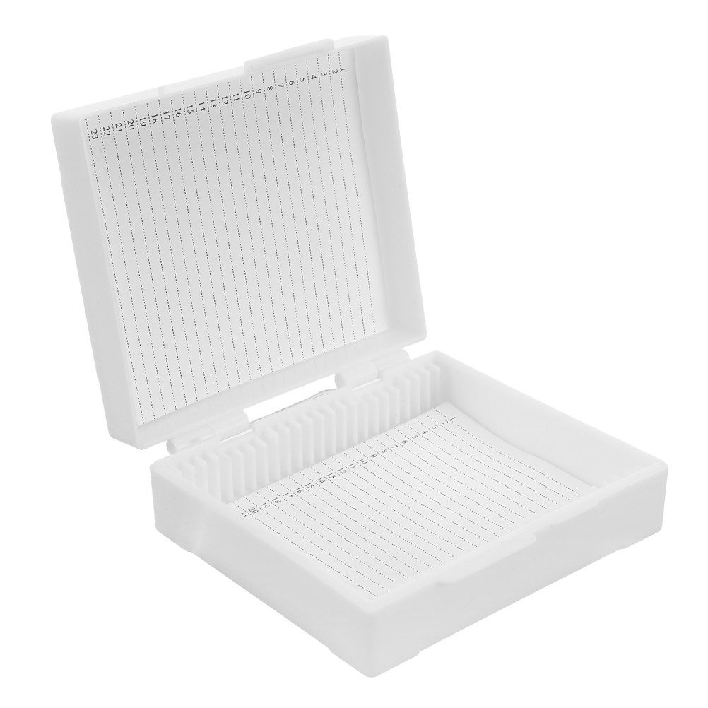 Microscope Slide Case Accessories Laboratory Supply Plastic Container