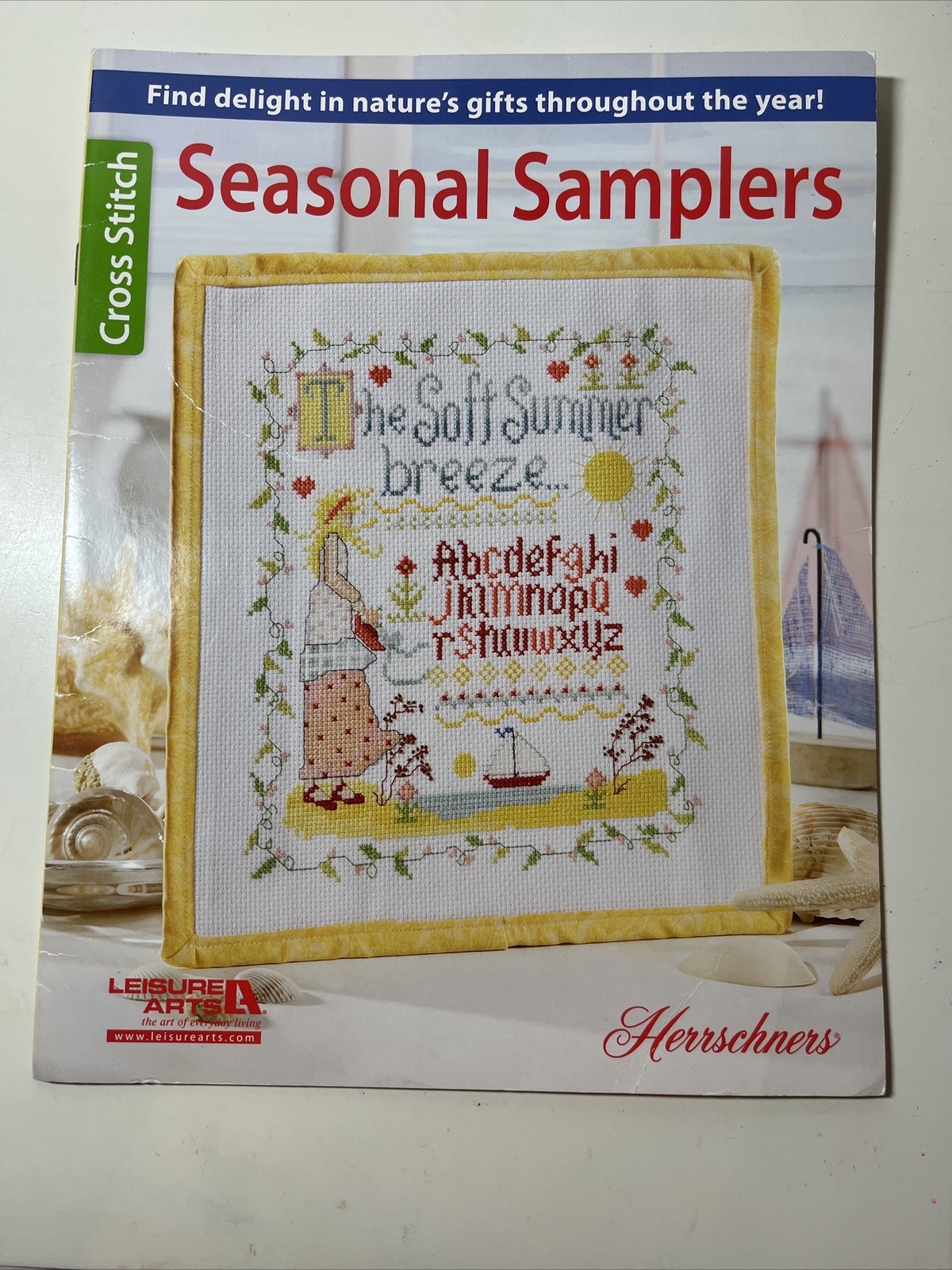Leisure Arts SEASONAL SAMPLERS Cross Stitch Pattern Chart Book by Herrschners
