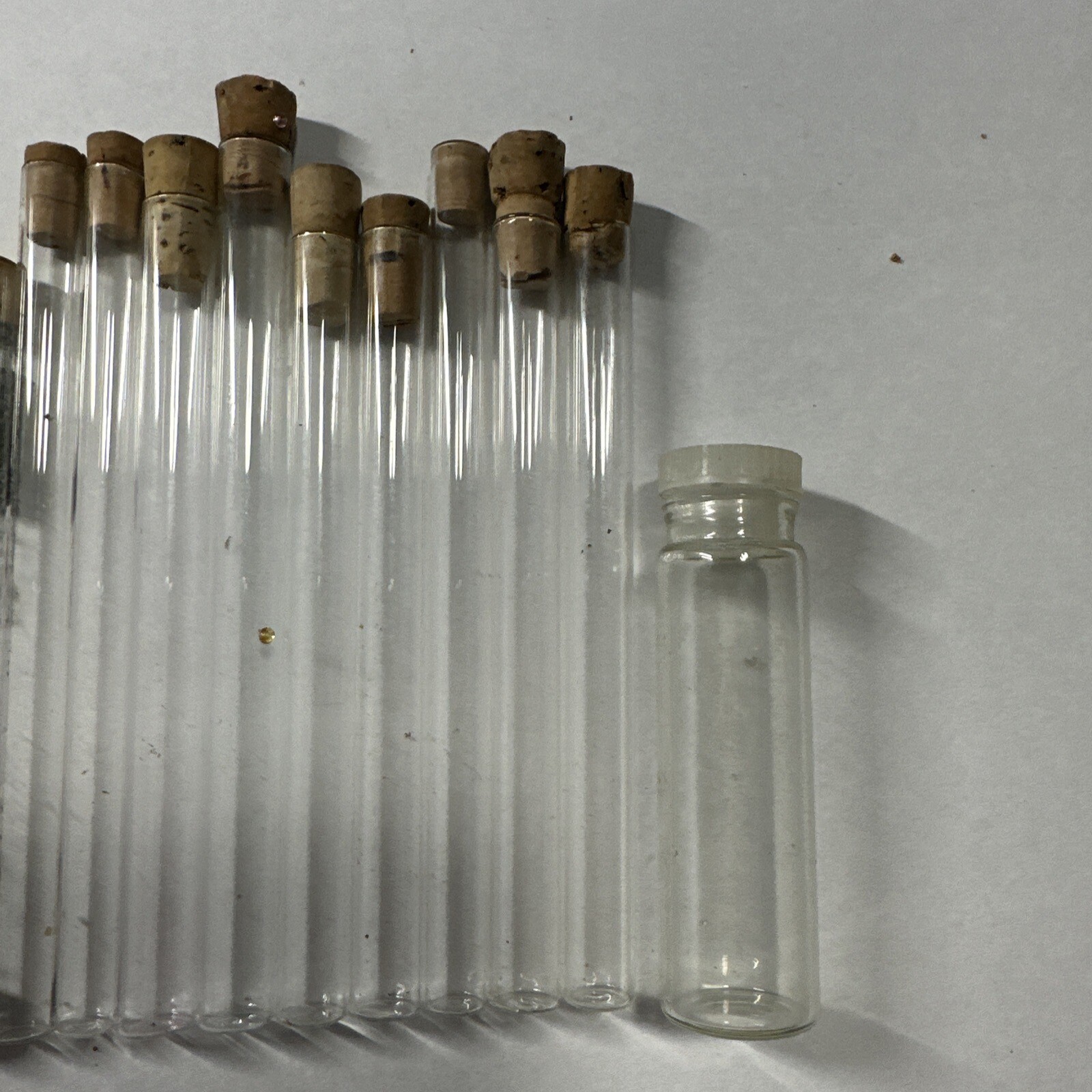 Lot of 17 plastic Bead Storage Tubes