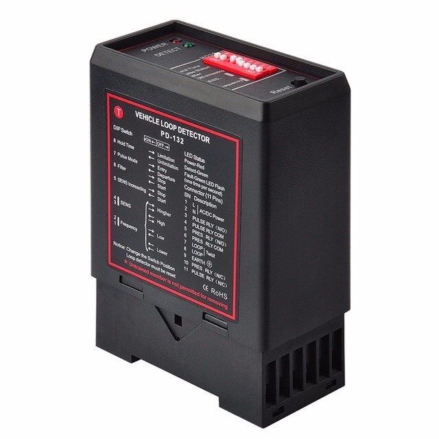 NSEE PD132 12V Inductive Vehicle Loop Detector Park Barrier Sensor Gate Operator