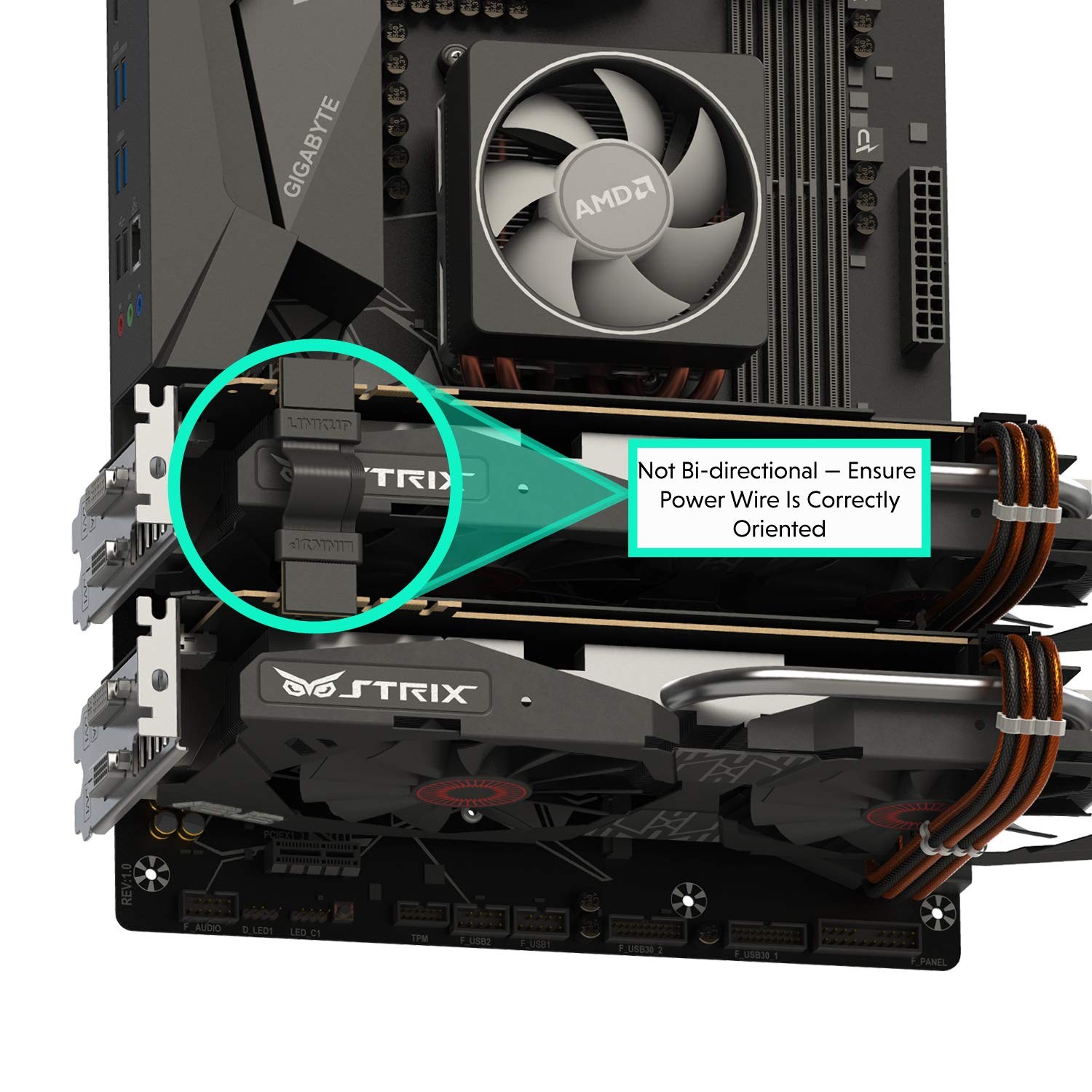 - Flexible SLI Bridge Cable Extreme High-Speed Technology Premium Shielding 8...