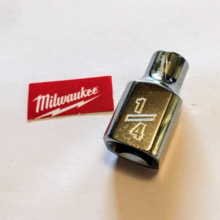 Milwaukee  1/4 in x 3/8 In. Dr  6-Point Standard Socket Free USA Shipping
