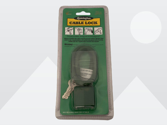 Remington #18364 Green Safety Cable Lock For Rifles Shotguns Handguns