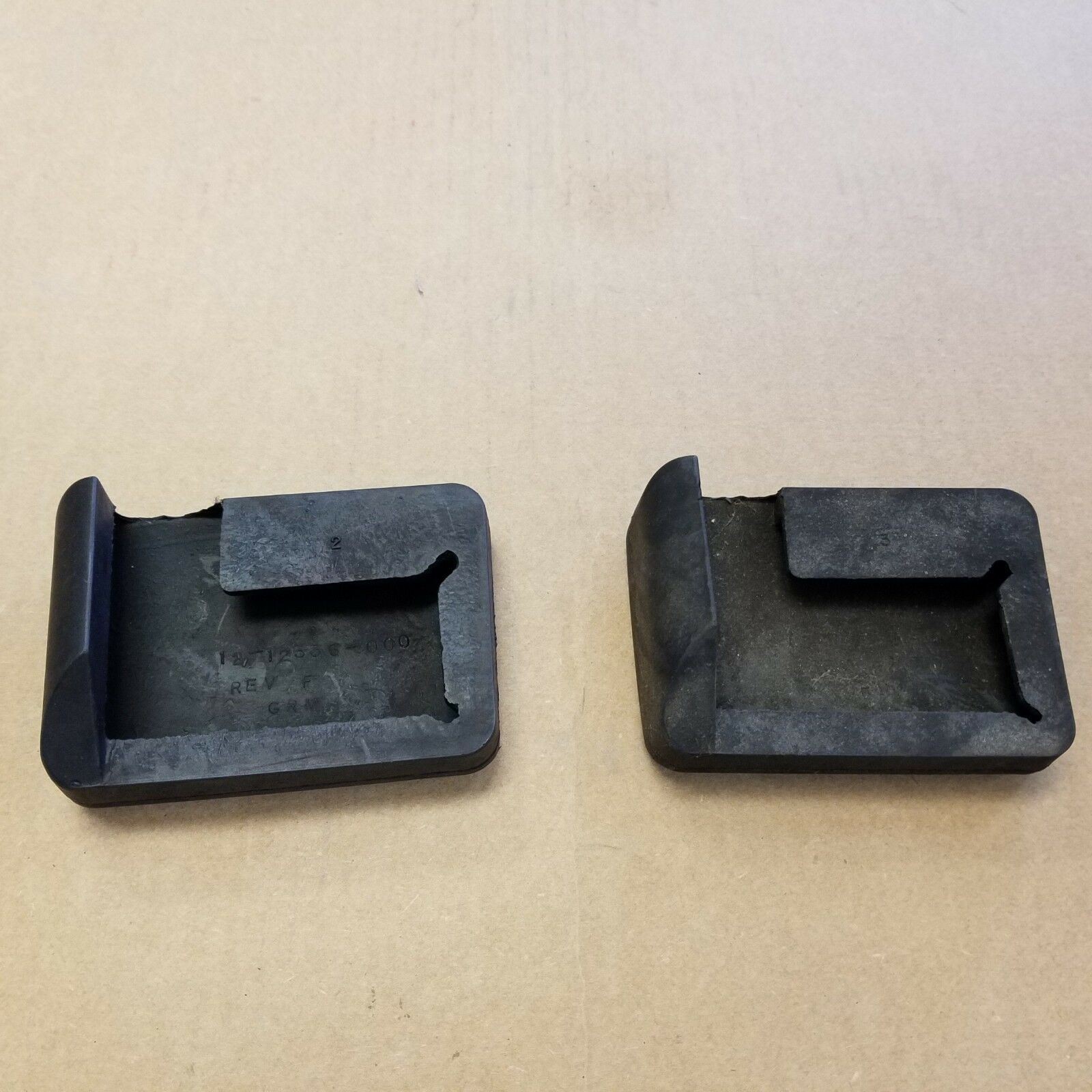 Freightliner FLD Brake Pedal Pads (Set of 2) - P/N  12-12336-000