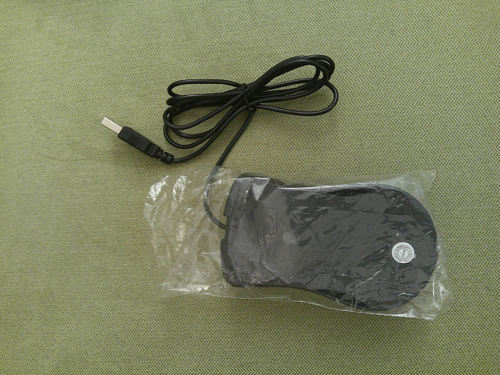 SHIPADOO S120 USB WIRED MOUSE, BLACK, NEW