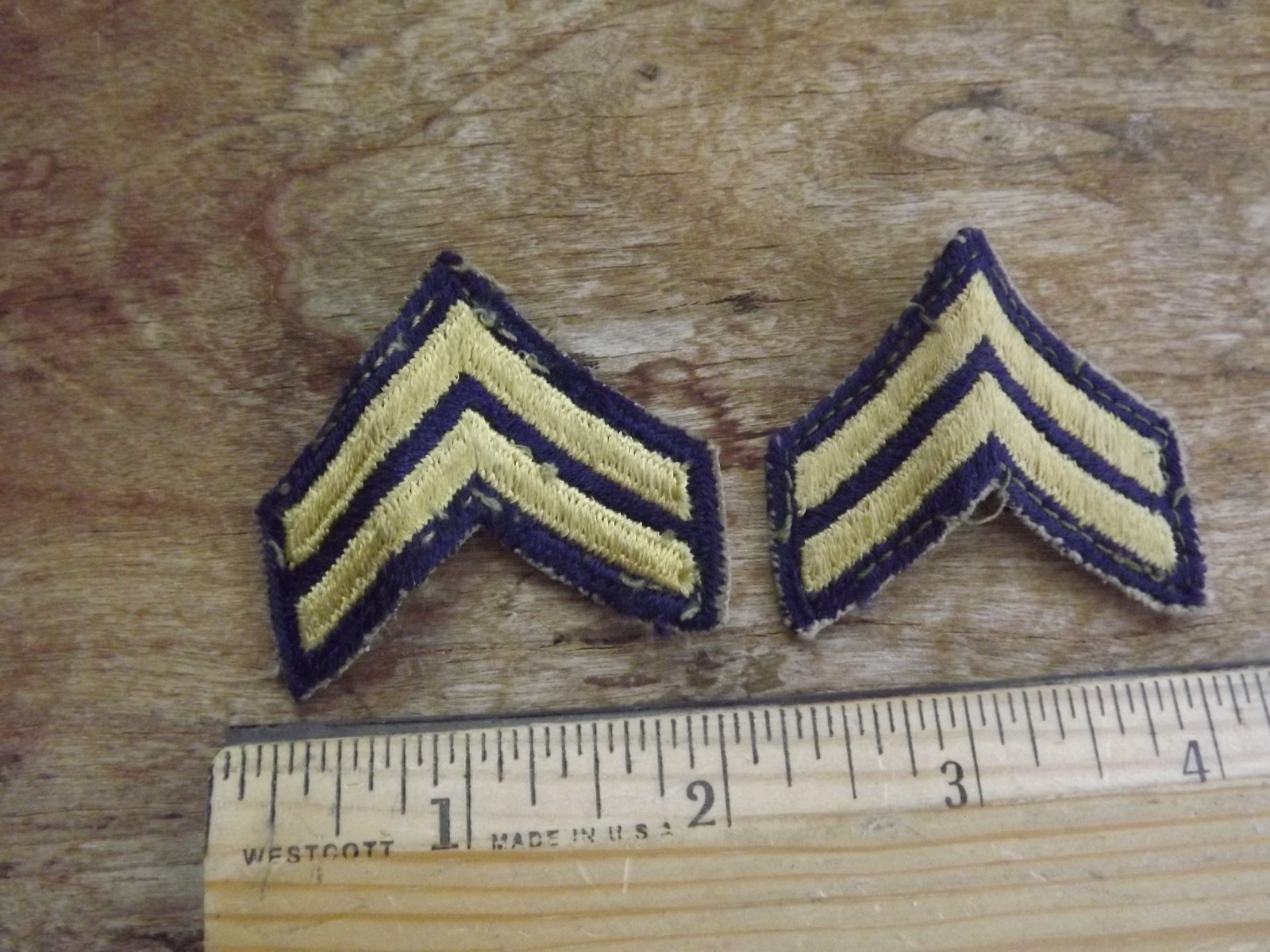 Pair, 1948-Pattern Army Corporal Non-Combat Chevrons - INV# C1846