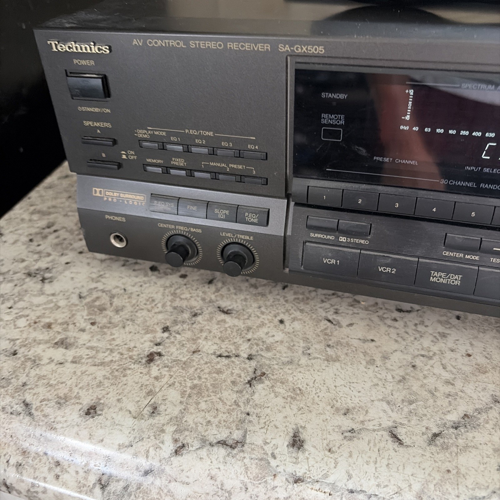 Technics AV Control Stereo Receiver SA GX505 Works Nice Shape