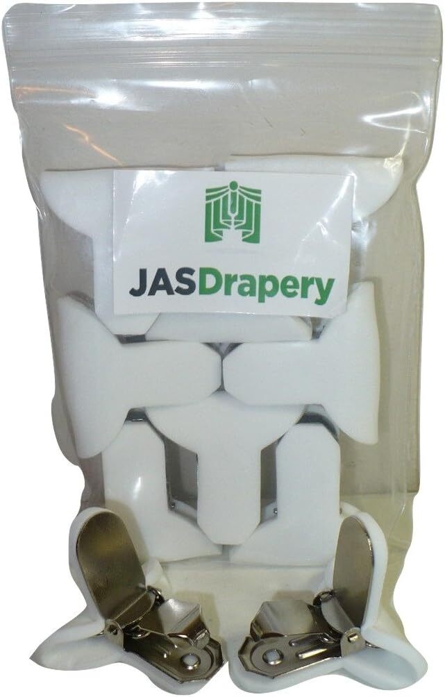8 Pack of JAS Drapery Padded Comforter Clips, Prevents Comforters From White