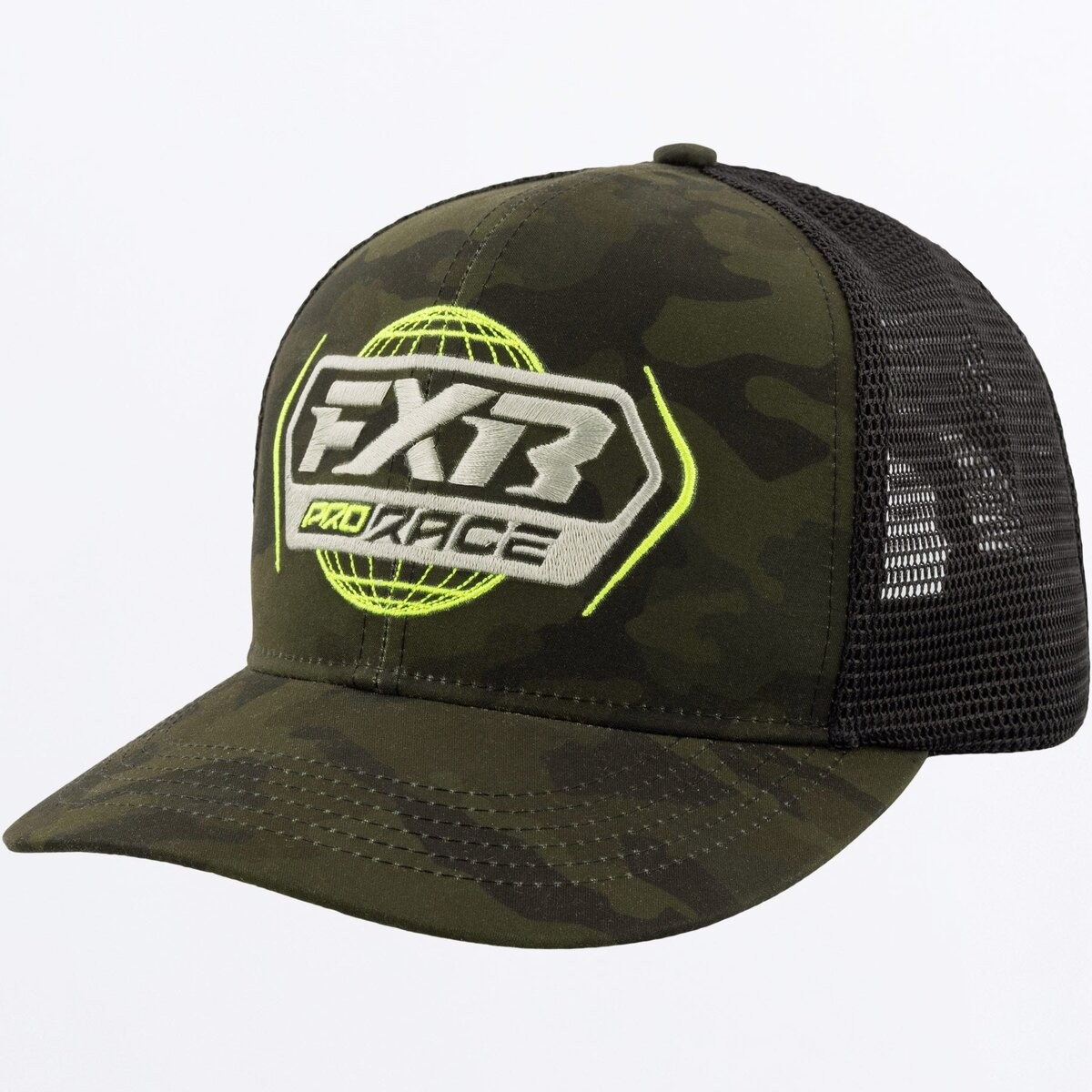 FXR Racing Youth Army Camo/Hi-Vis Race Division Hat 251642-7665-01