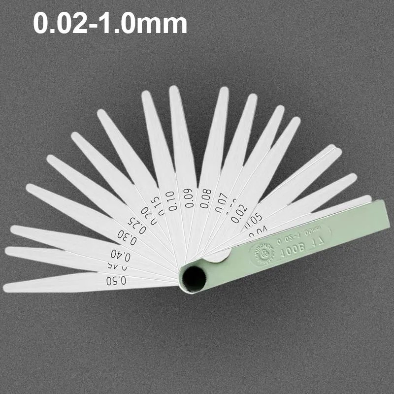 Stainless Steel Feeler gauge with 17 blades 0.02-1.00mm motorbike Pitbike monkey