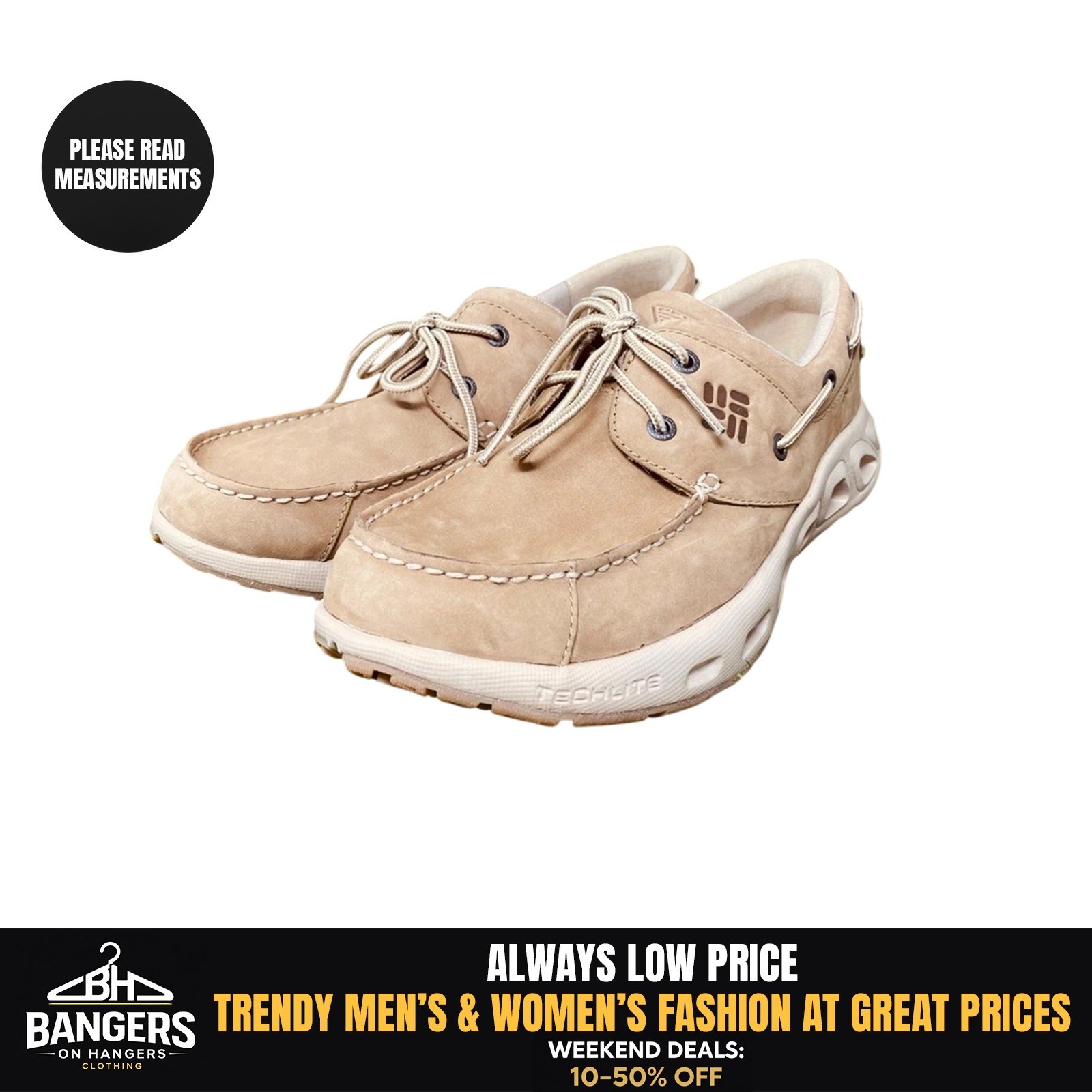 Colombia PFG Suede Fishing Shoes BM2546-250 Men’s 11 Vented Midsoles Wet Grip