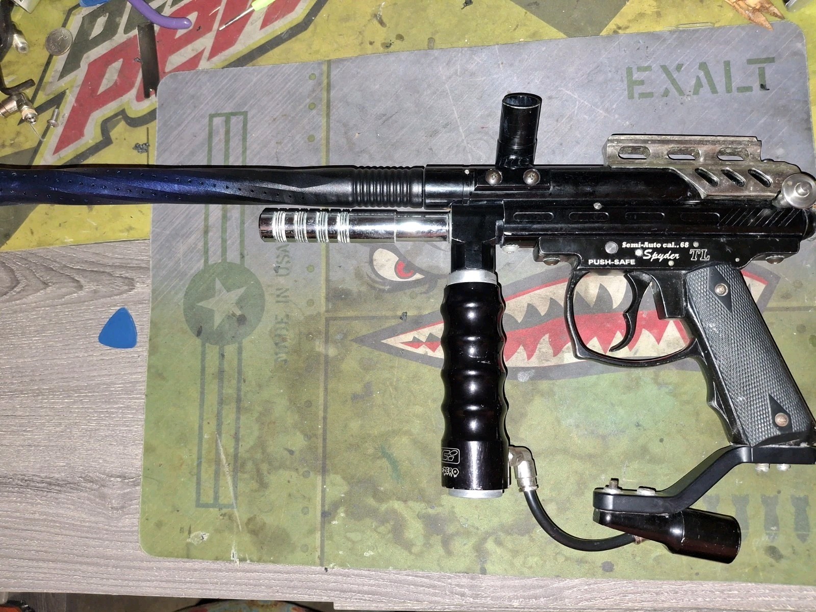 Spyder  Paintball Marker   Black Used, Needs Rebuild Working Cycles