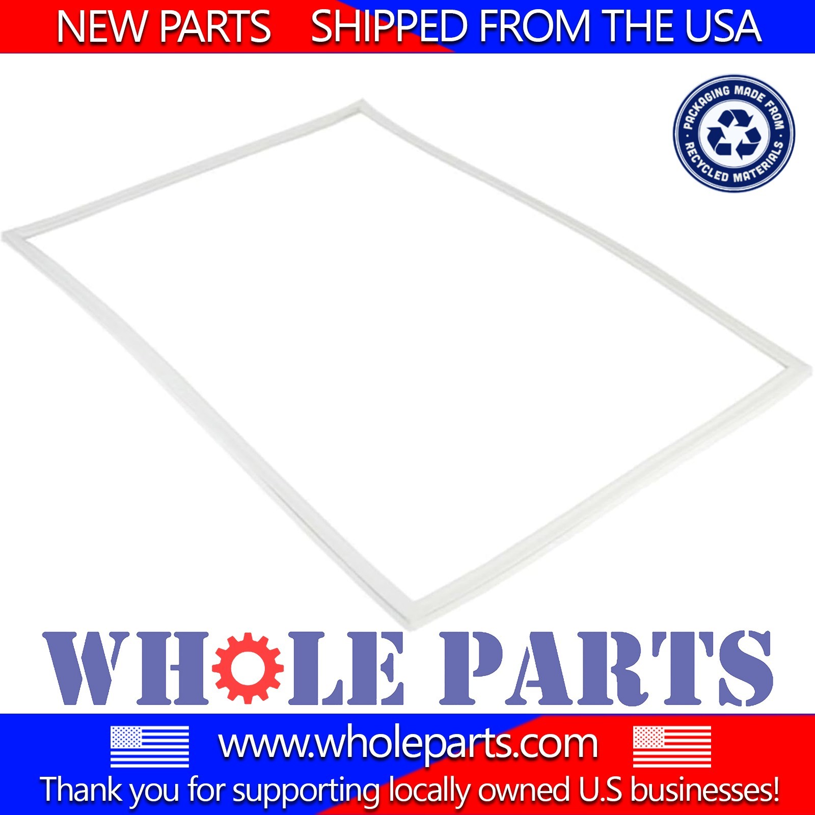 New PB070290 Refrigerator Fresh Food Door Seal Gasket (White Color) for Viking