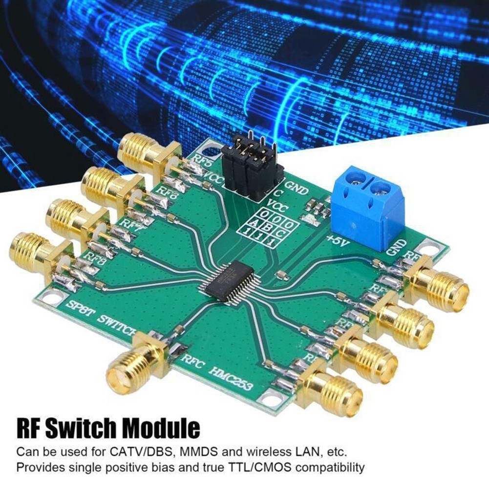 Non Reflective RF Switch Module HMC253 Replace SP4T and SPDT Logic Driver