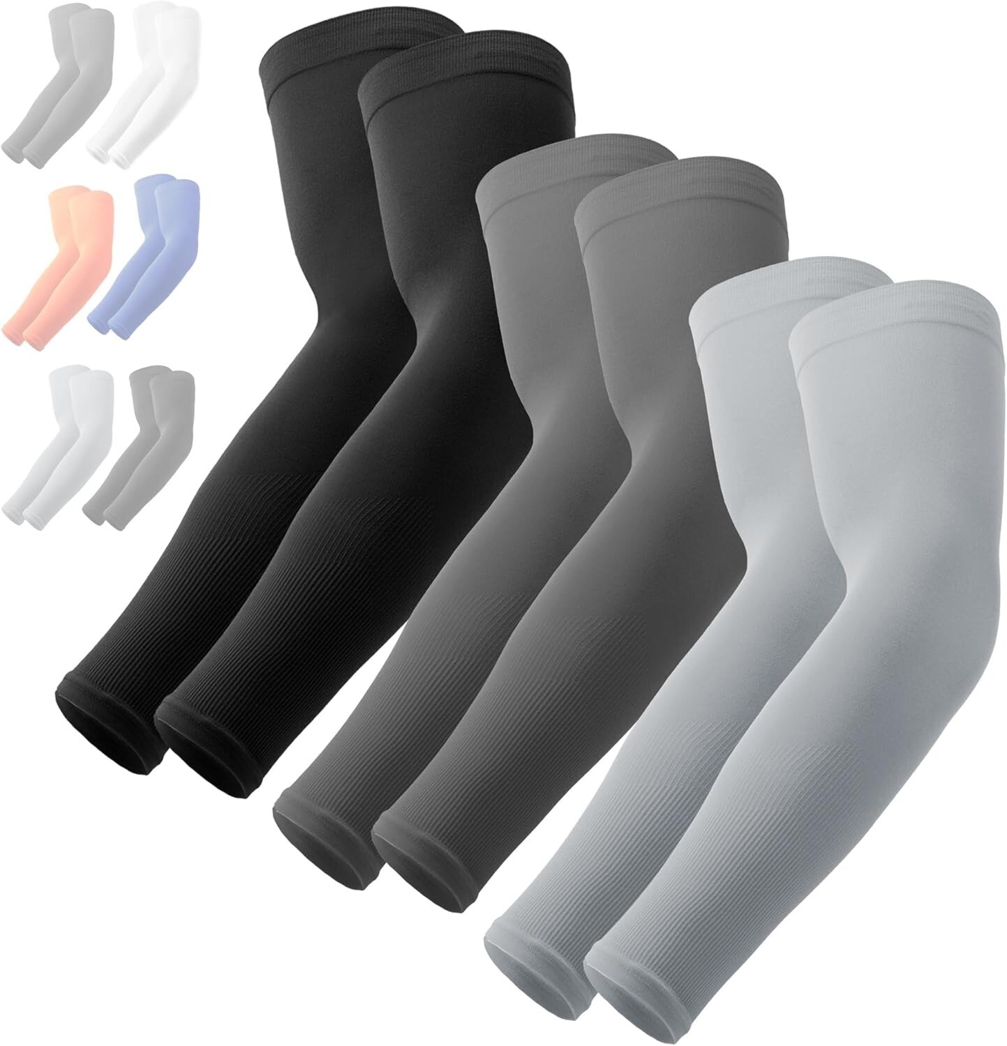 Arm Sleeves Cooling UV Sun Protection Sports Compression Arm Cover for Men Women