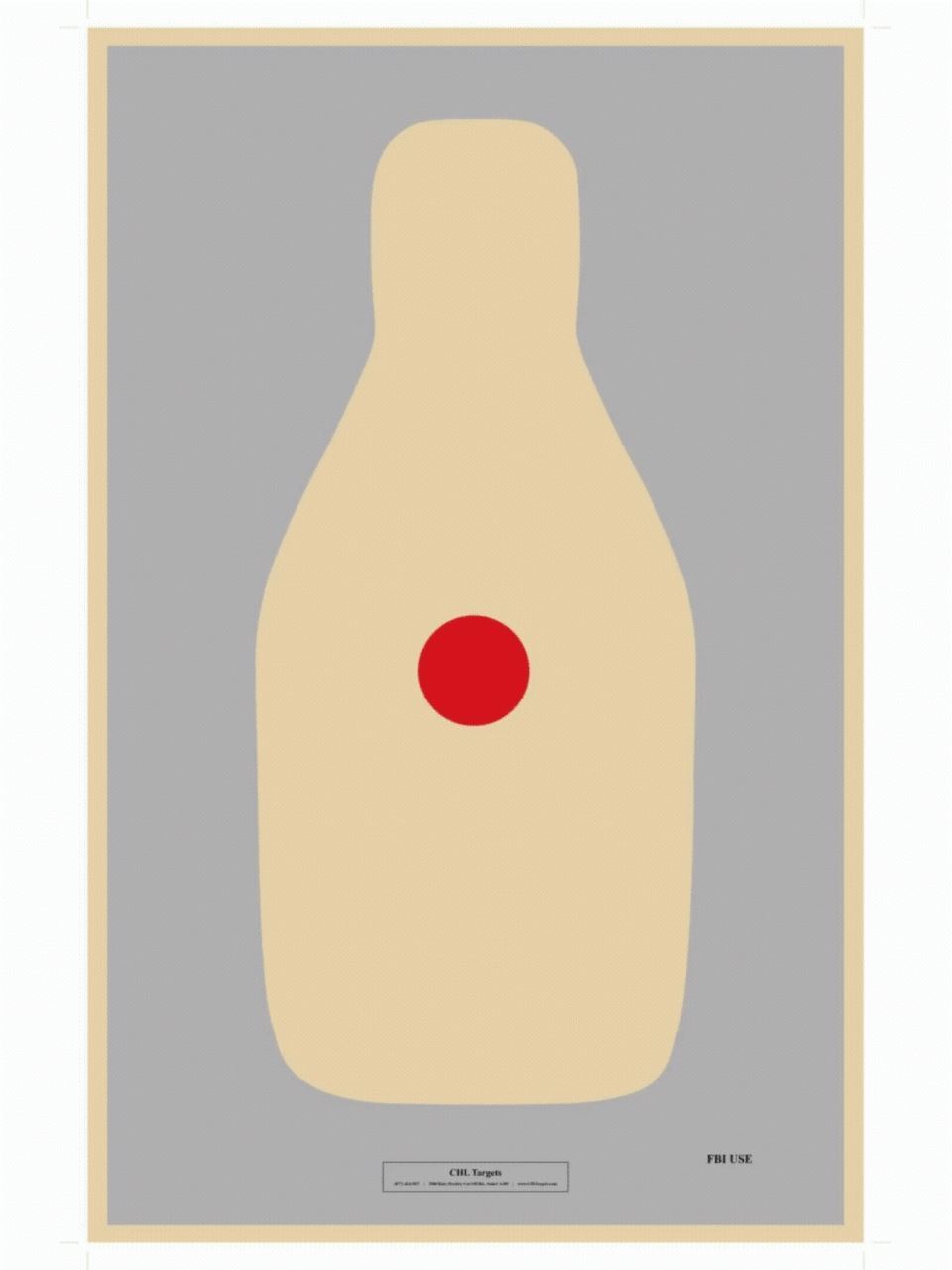 FBI-Q RC (Red Center) (100 Target Pack)