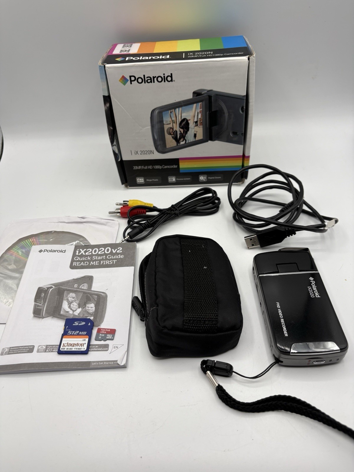 Polaroid iX 2020 HD 1080p/20MP Black Digital Camcorder - Boxed