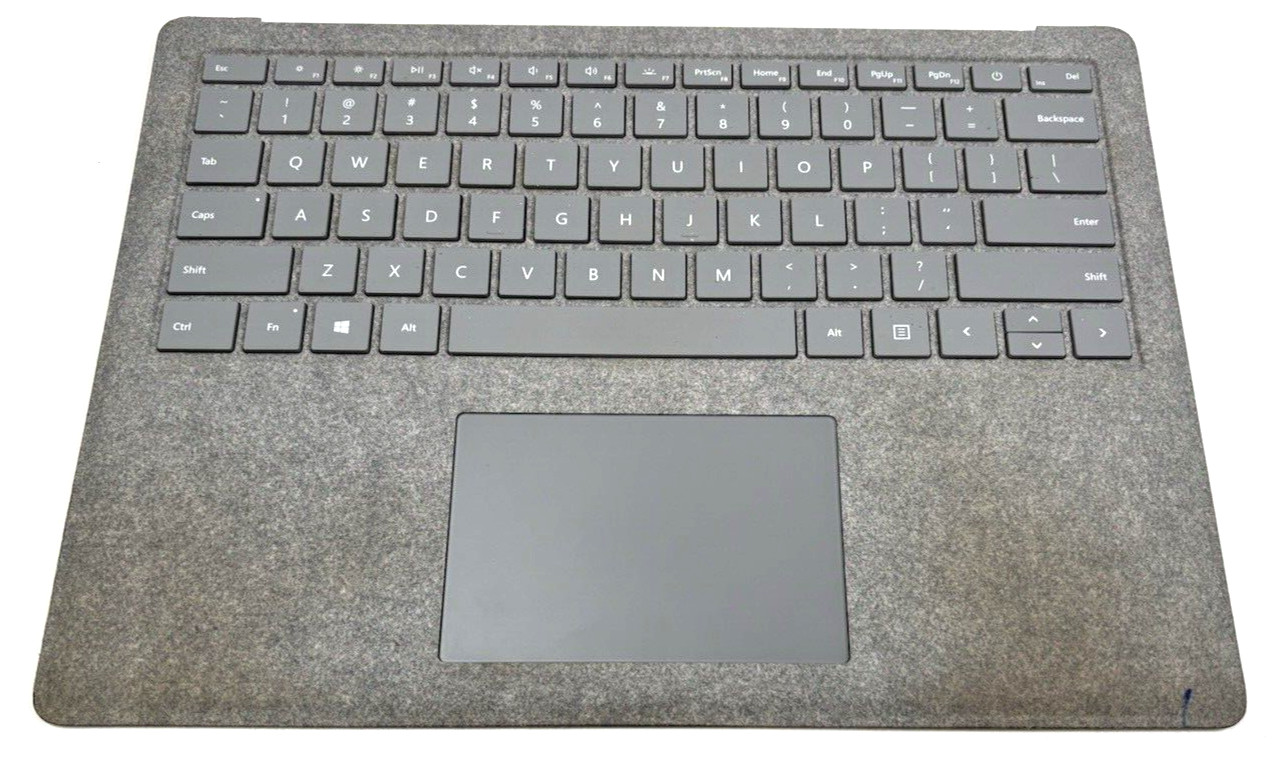 Microsoft Surface Laptop 1 / 2 1769 Palmrest Keyboard w/ Touchpad Part Silver
