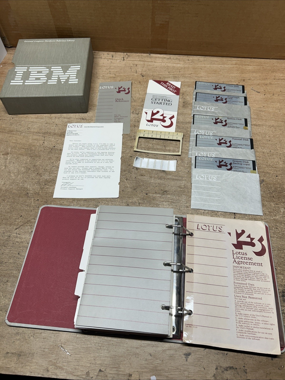 LOTUS 123 Version 1A For DOS Vintage Software With 5.25" Floppy Disks