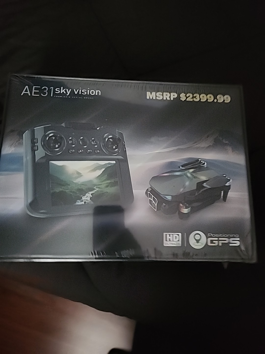 AE31 Sky Vision GPS Built In Screen Brushless Multi-camera Long Range Drone