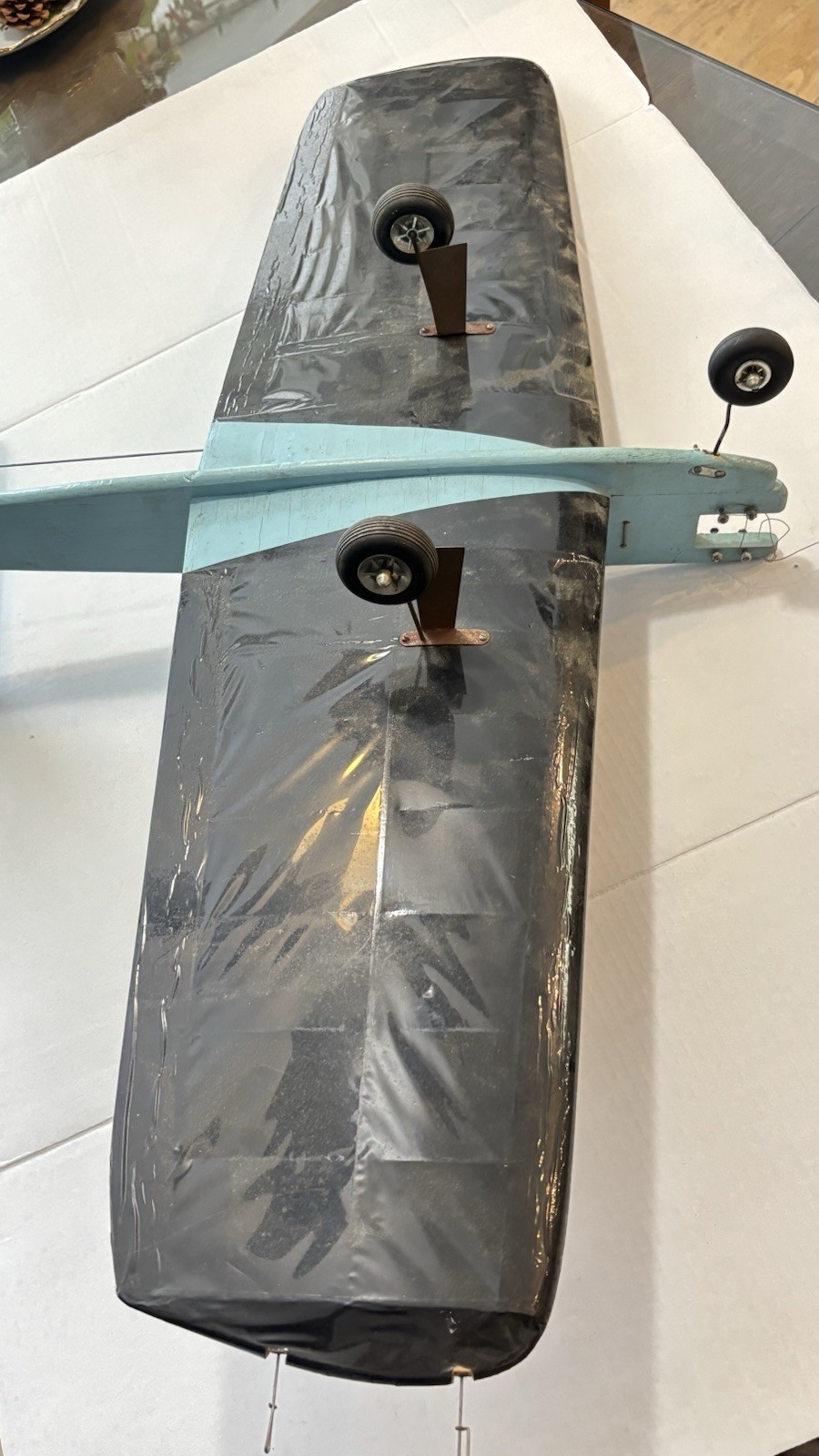 Vintage Tether Plane with Missing Motor. Untested but Elevators Seem To Work.