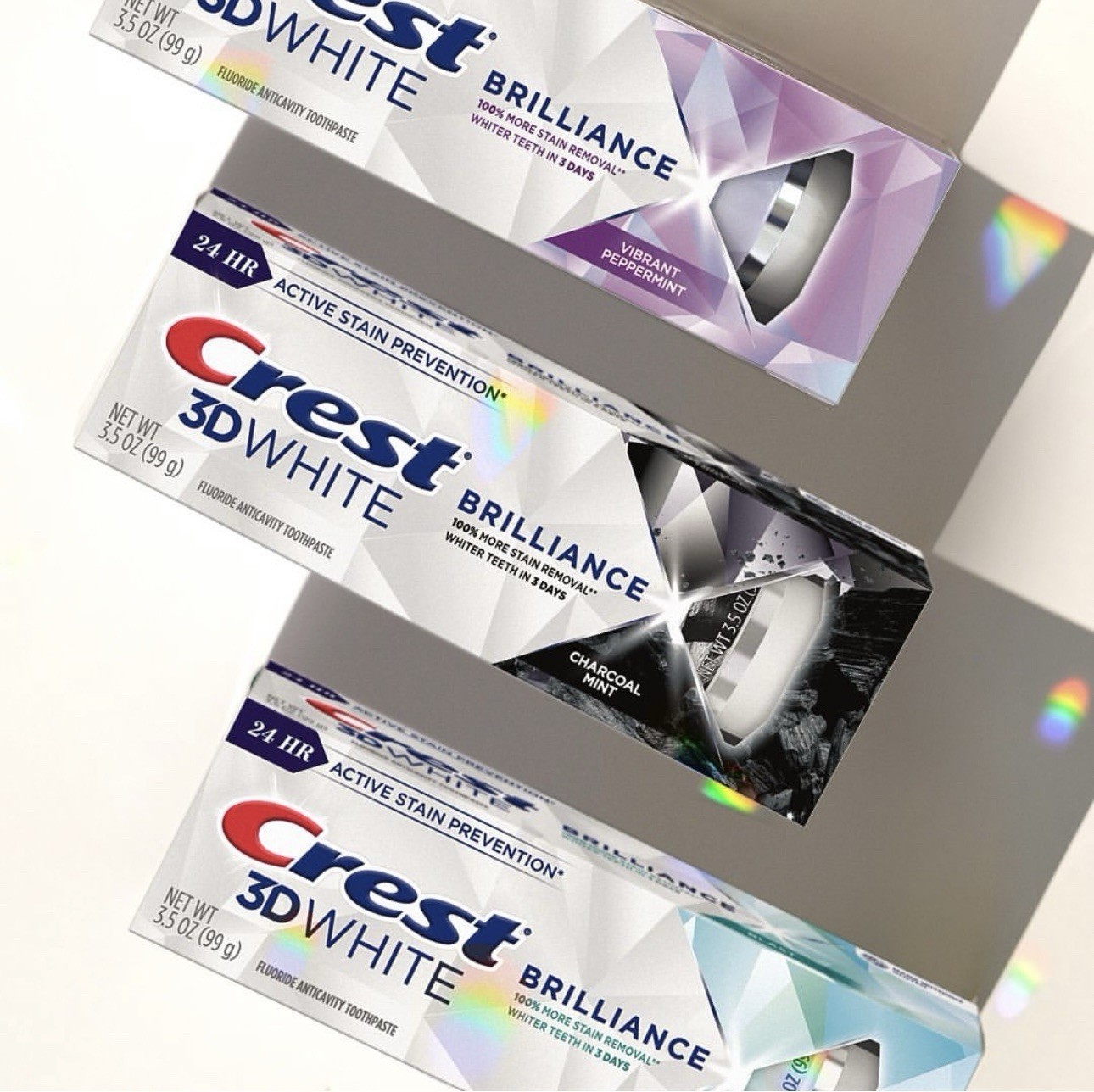 Crest 3D White Brilliance Whitening Toothpaste - 4.6oz ( Choose Your Scent )