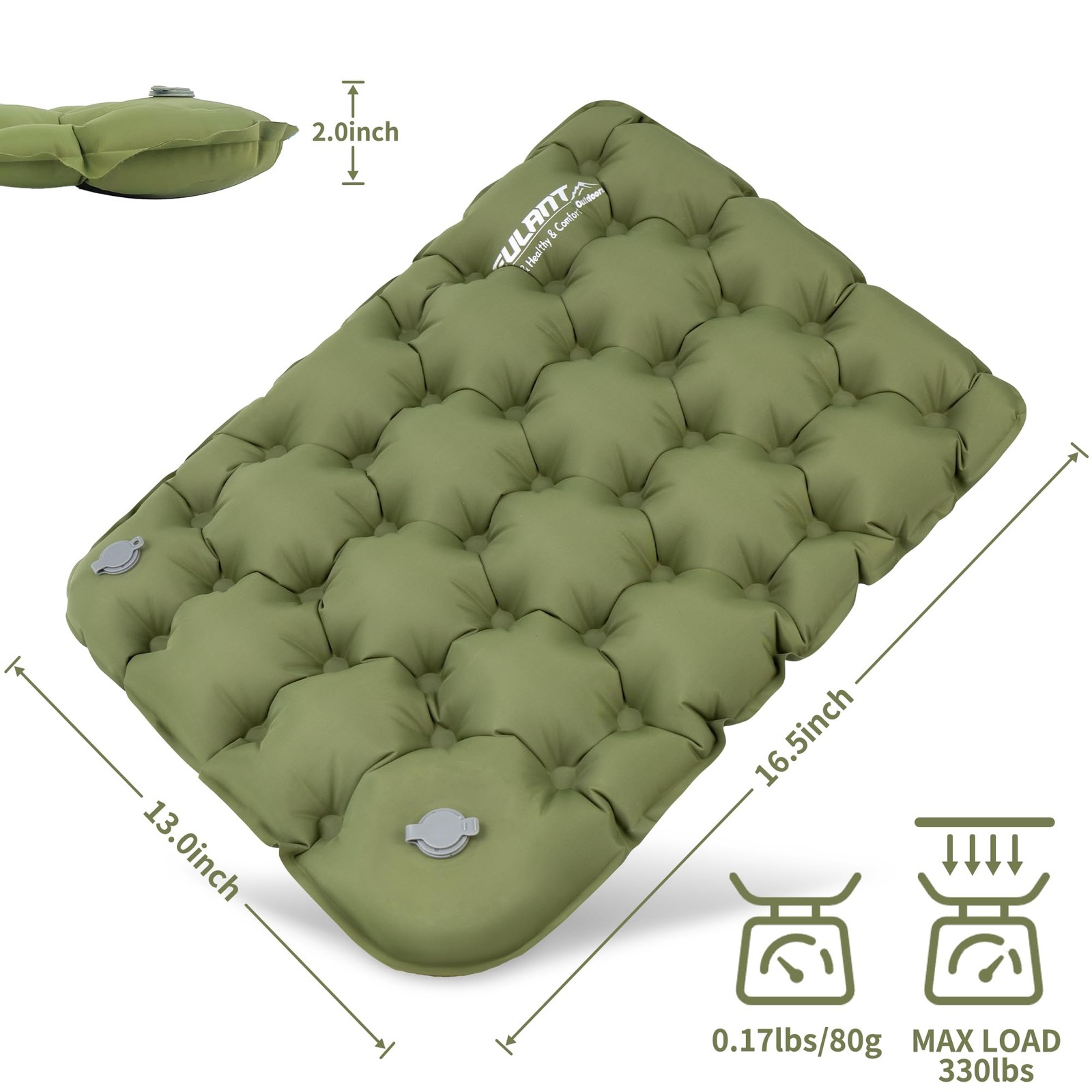 Inflatable Push-Press Seat Cushion,Lightweight Camping Sitting Pad,Lightweigh...