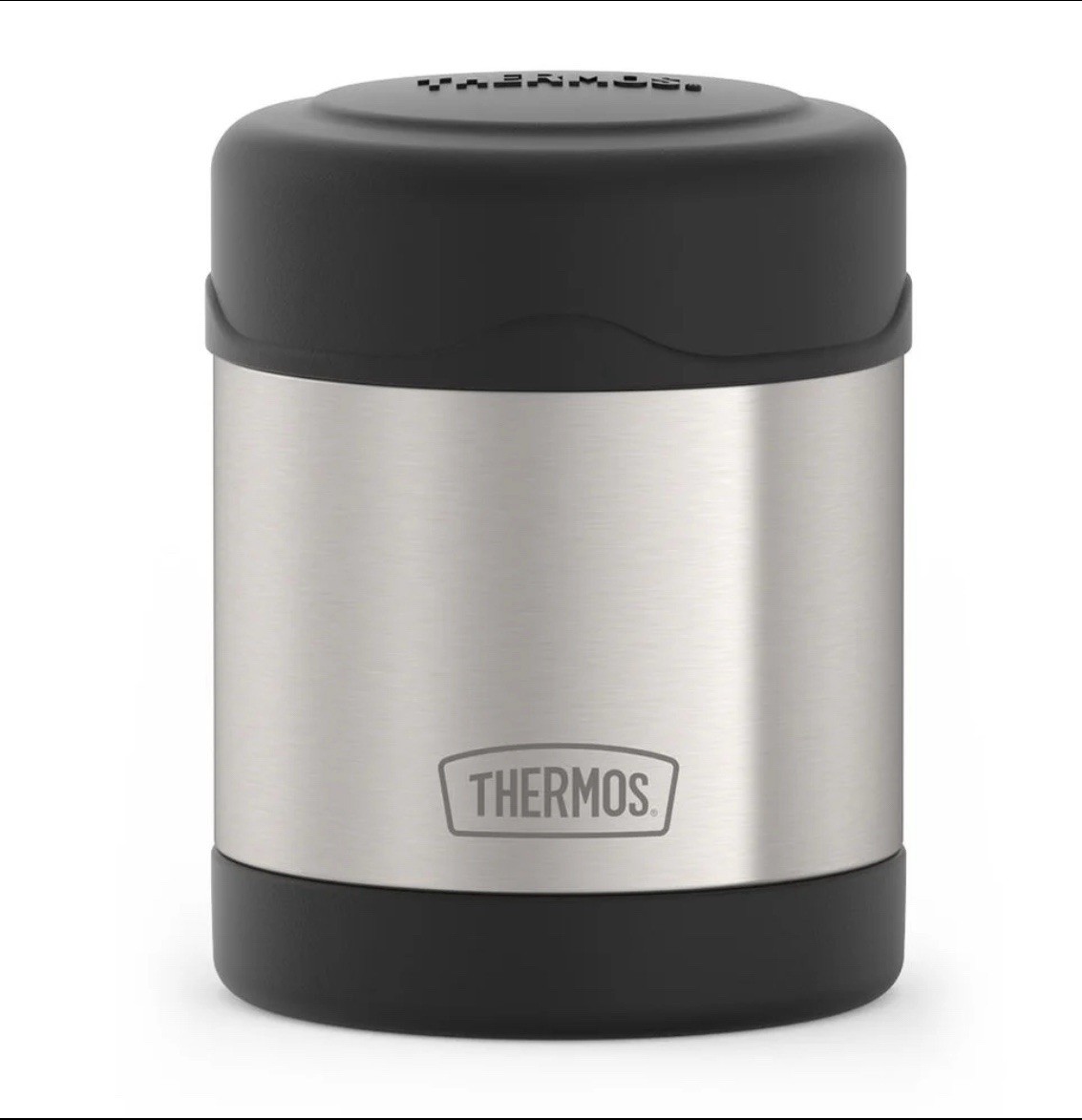 Thermos 10 oz. Vacuum Insulated Stainless Steel Food Jar - Black/Stainless Steel