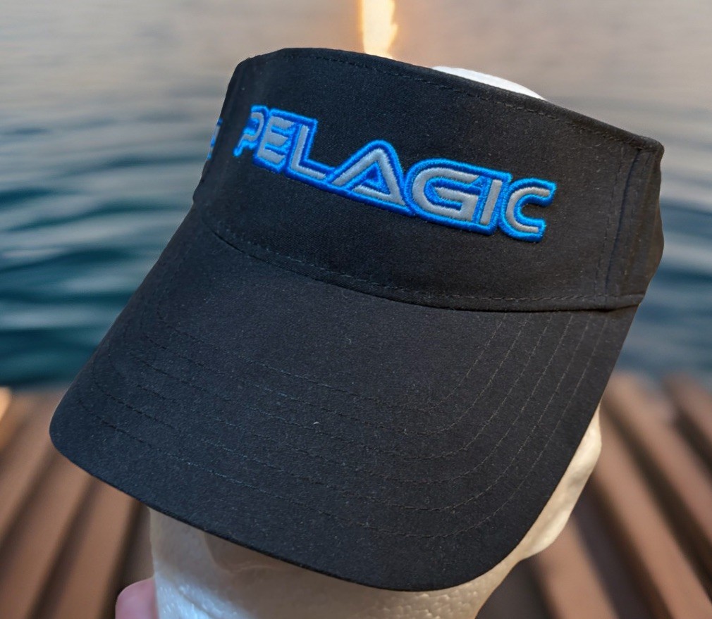 Pelagic Performance Visor Dorado Black Adjustable Hat Premium NEW Sailfish