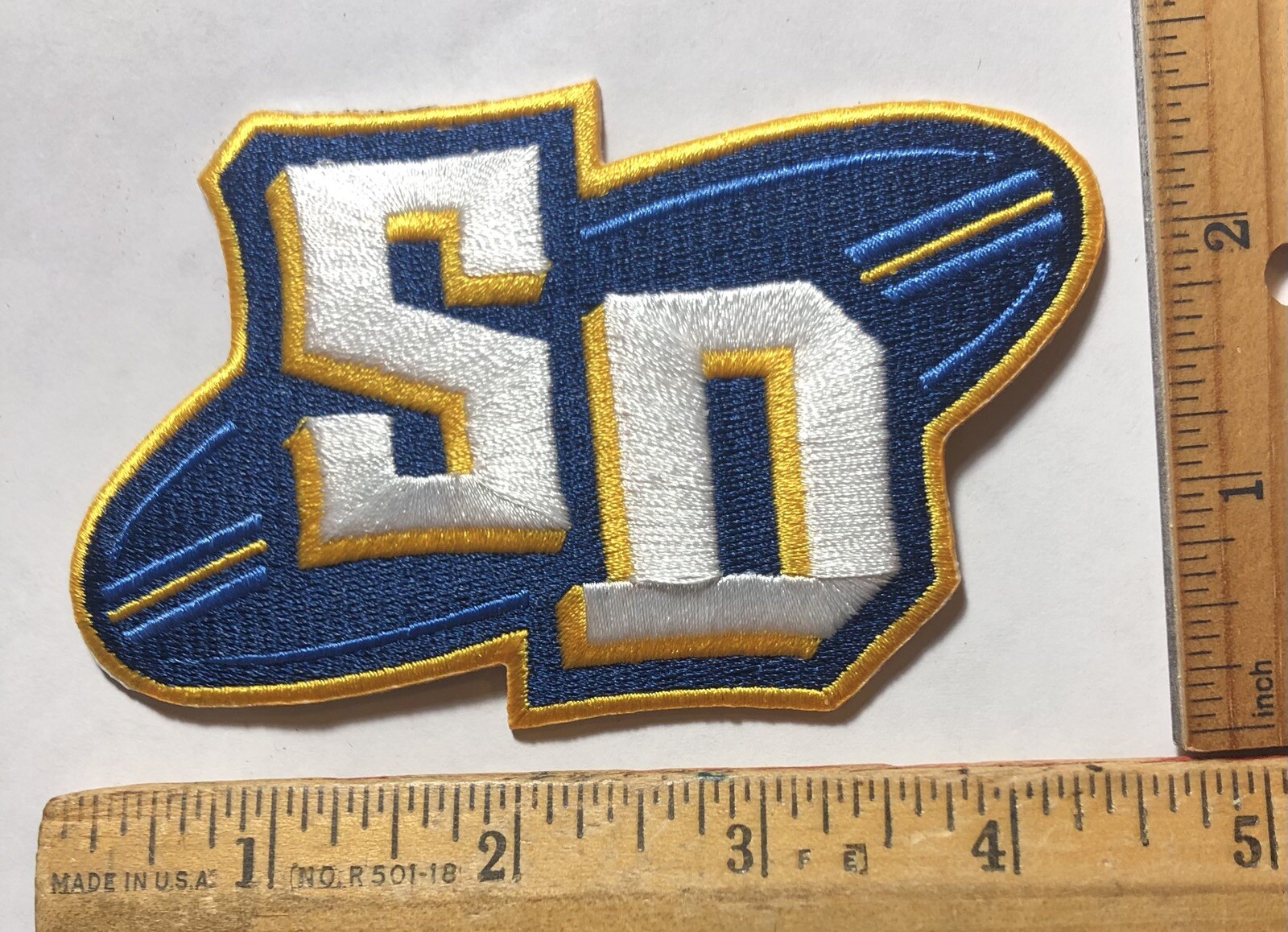 San Diego Surf Dawgs Logo Iron On Patch Minor Golden League Baseball