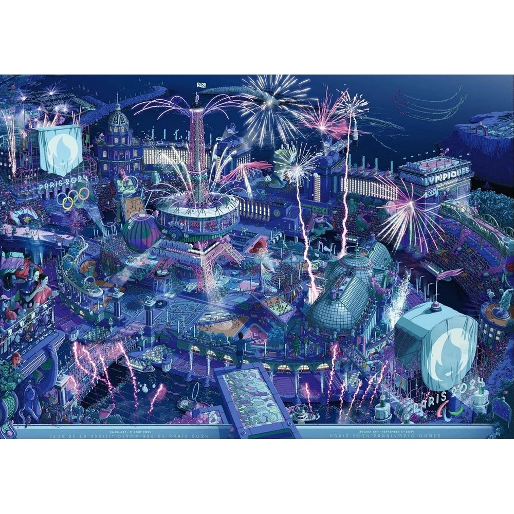 Official Postcard of the Olympic Games Paris 2024 - Celebration (10x15cm)