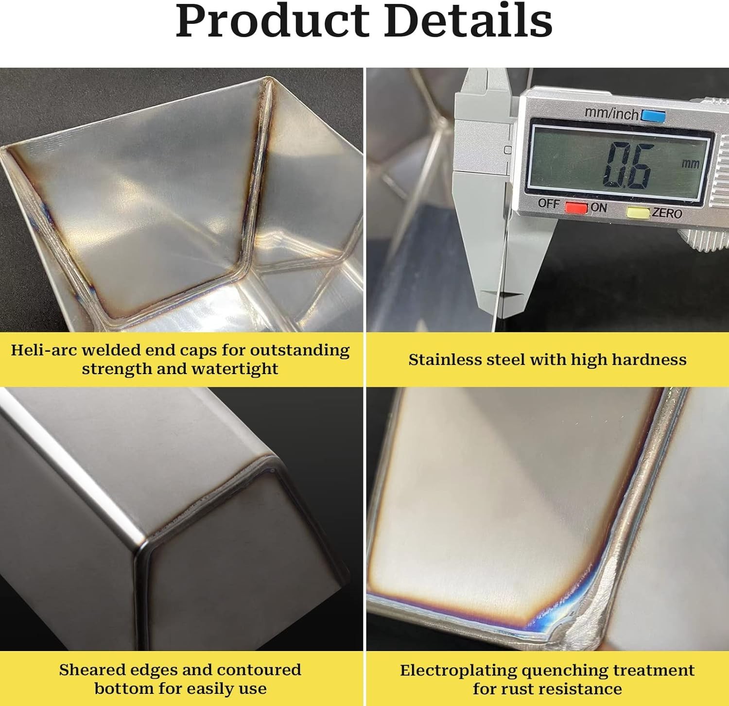 Watertight Mud Pan Tray 12” Stainless