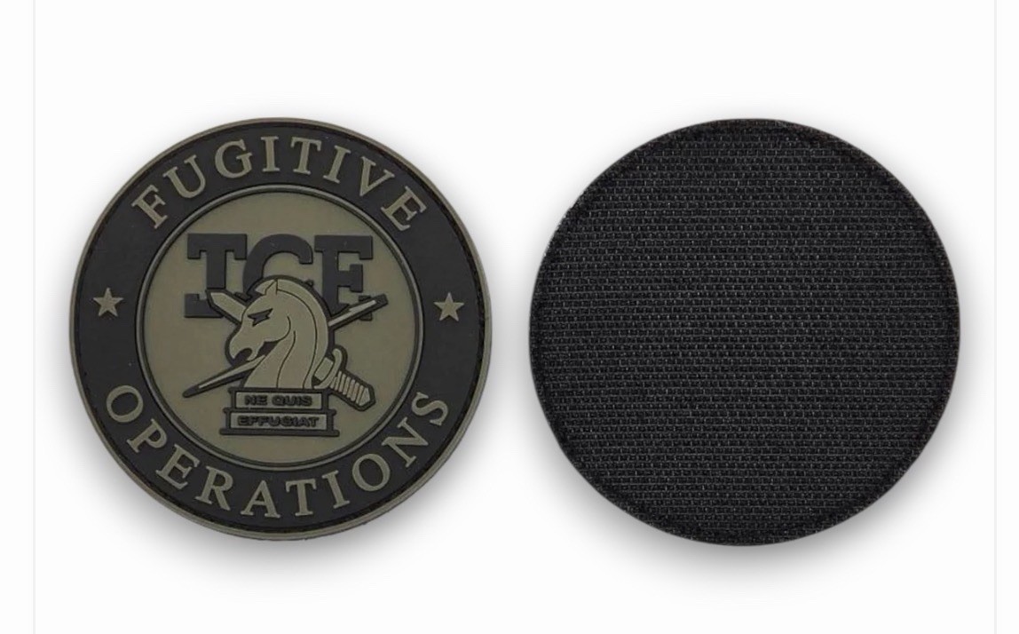 PVC ICE FUGITIVE OPERATIONS PATCH RANGER GREEN/BLACK *Collectible Item*
