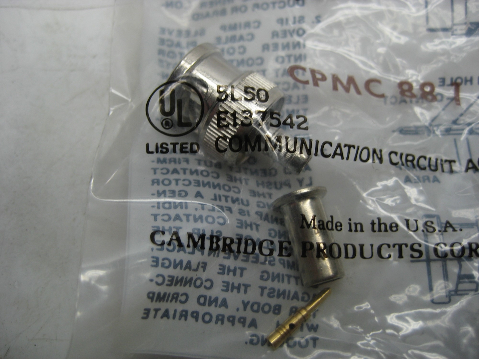 CAMBRIDGE CPMC881 CONNECTOR NSMP