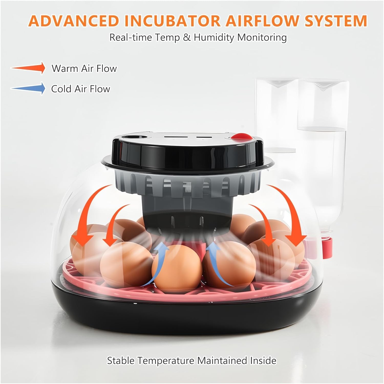 Incubators for Hatching Eggs - 12 Egg Capacity, Egg Incubator with Automatic