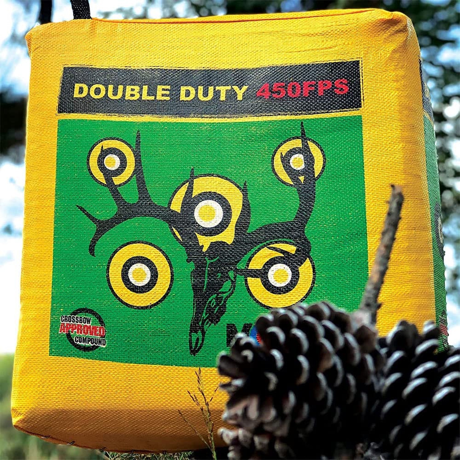 Morrell Double Duty 450 FPS Cube Field Point Archery Bag Target with Traditio...
