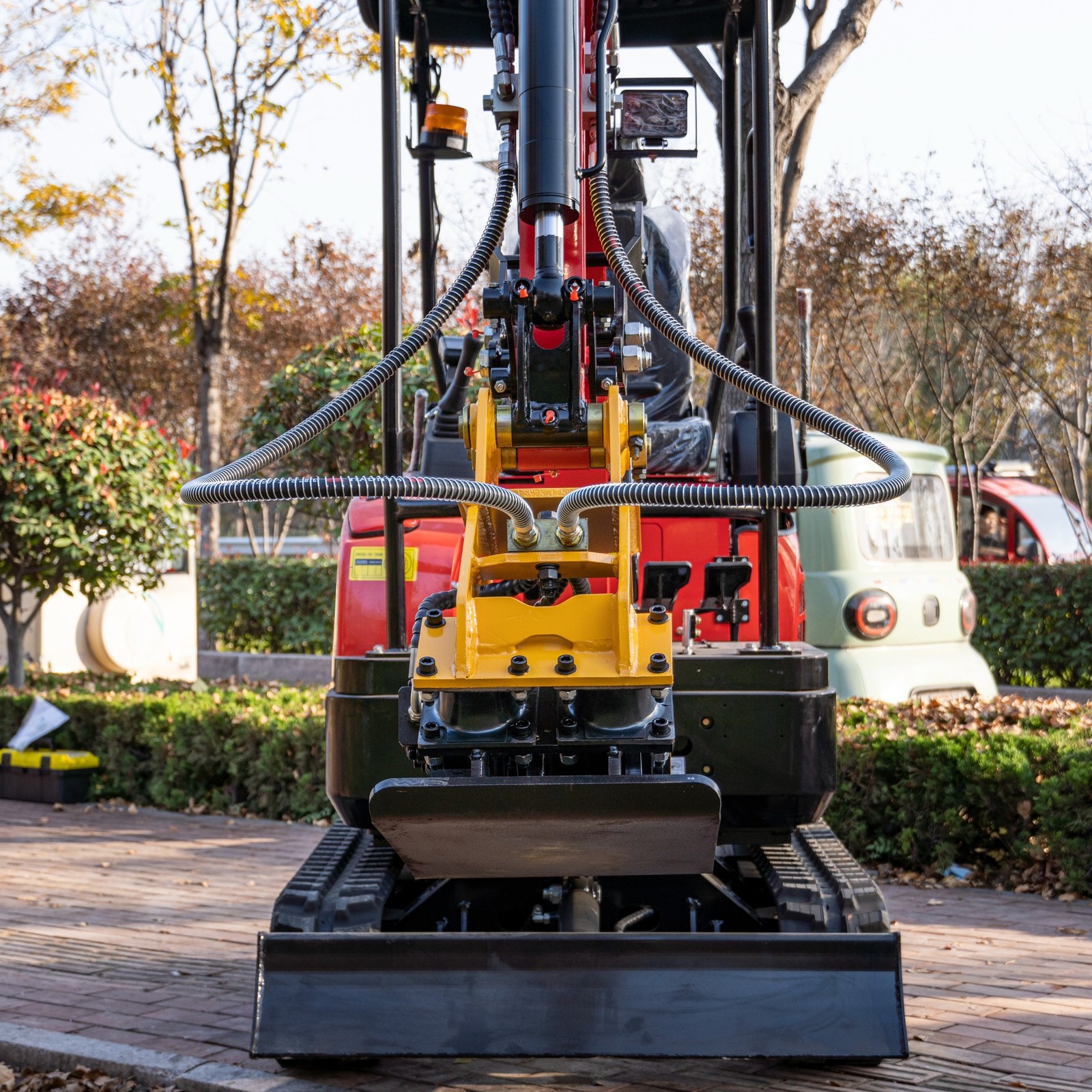 Heavy Duty Hydraulic Compactor Attachment Ft With 1-2 Ton TYPHON Mini Excavators