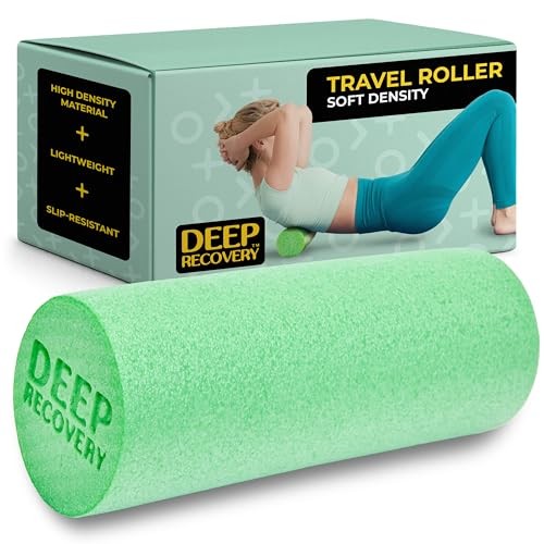 Yoga Foam Roller for Physical Therapy & Exercise – Back Roller Compact Green
