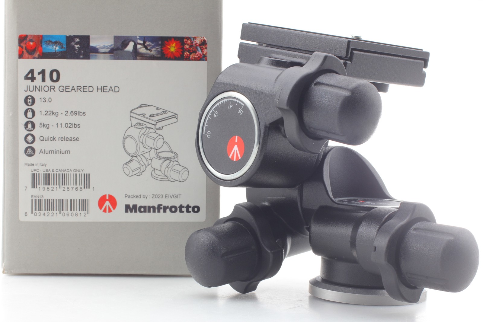 [ Top MINT in BOX ] Manfrotto 410 Geared Junior Head From JAPAN