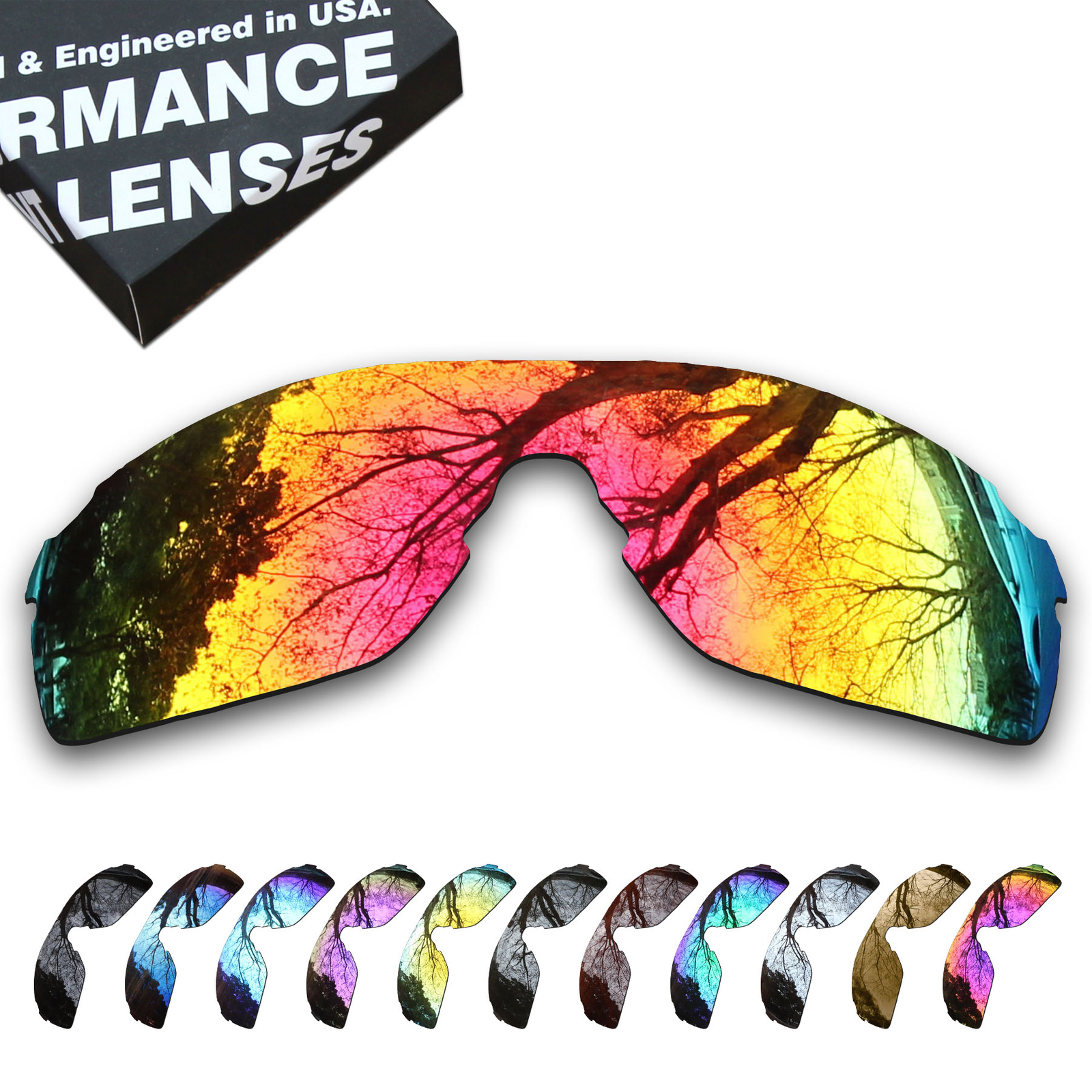 KEYTO Polarized Lenses for-Oakley EVZero Pitch Asian Fit (AF) OO9388