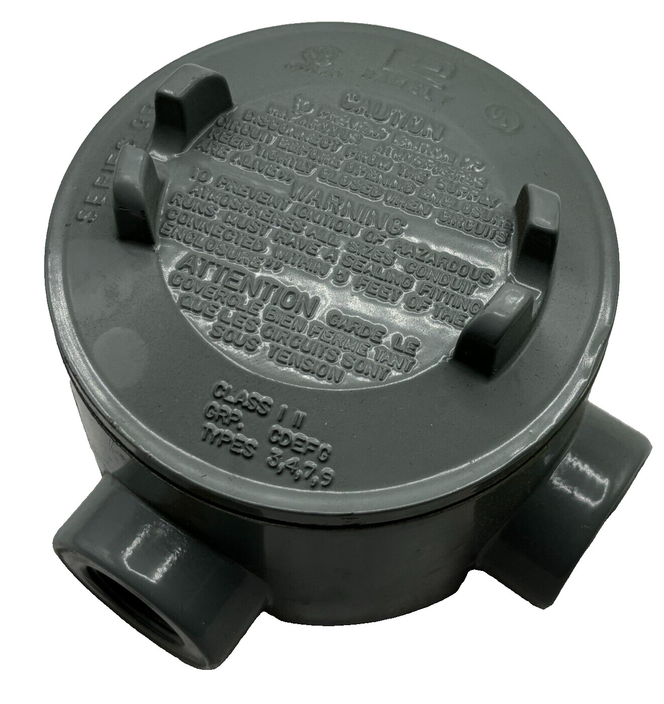 PECO GUAL-50A EXPLOSION PROOF CONDUIT BOXES TYPE L ALUMINUM SIZE 1/2" RAWELT 🎯
