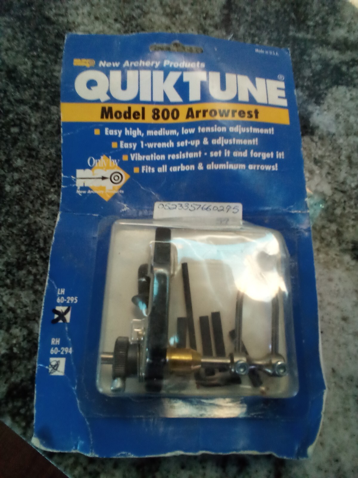 NAP Quiktune Model 800 Arrowrest, LH #60-295 Flipper Rest